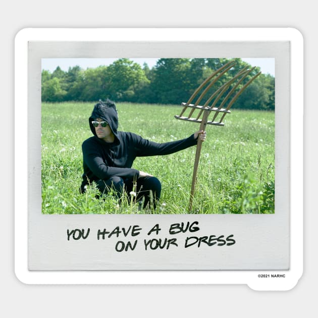 Schitt's Creek Instant Photo: David - You Have a Bug on Your Dress Sticker by Schitt's Creek